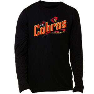 black long sleeve t-shirt with cal cobras logo