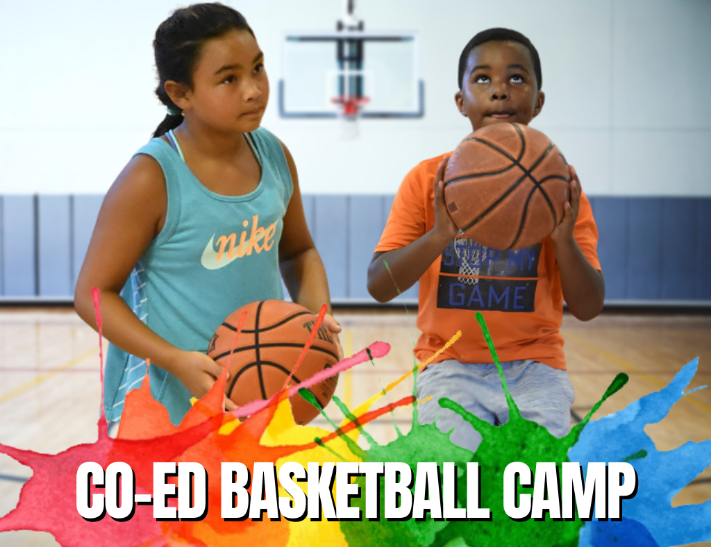 co-ed summer basketball camp players